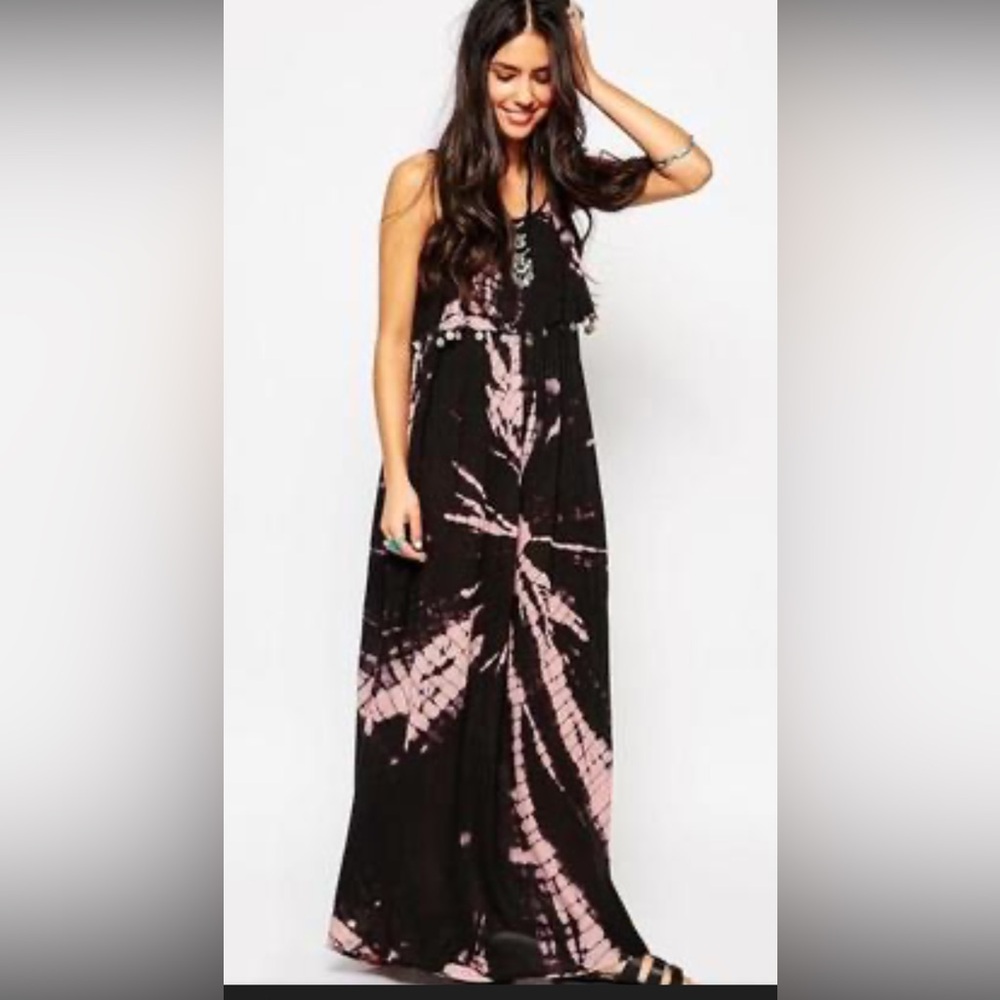 Earthbound Monochrome Tie-Dye dress